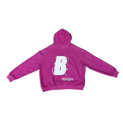 "Blizzard Luxe" Hoodie - Frosted Rose